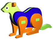 Ferret Craft Template ~ Free Kids Crafts idea Template